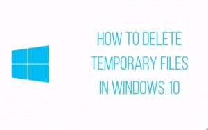 temporary files delete